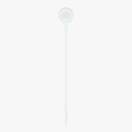 Clear Green Engraved Monogram Skewers