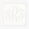 Clear Engraved Monogram Coasters