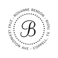 Modern Script Custom Stamp