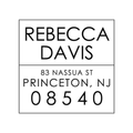 Horizon Square Custom Stamp