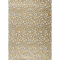White Relief Floral on Gold Fine Paper