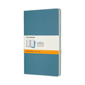Moleskine Cahier Journal, Large, Ruled, Brisk Blue (8.25 x 5)
