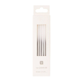 Tall Silver Metallic Ombre Candles