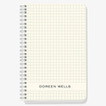 Cream Carre Custom Journal