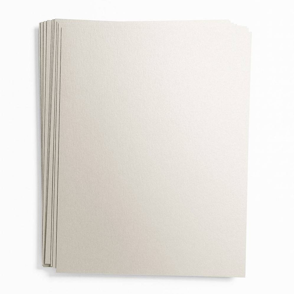 Shimmer Silver Card Stock 8.5" x 11" Bulk Pack