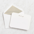 Gold Foil Thank You Note Set