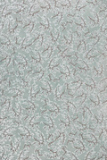 Silver Cherry Blossom On Blue Handmade Paper