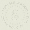 Modern Script Custom Embosser Plate