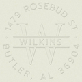 Circle Monogram Custom Embosser Plate