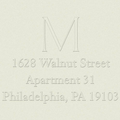 Single Monogram Custom Embosser Plate