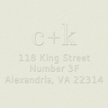 Lowercase Initials Custom Embosser Plate