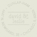 Circle Ampersand Custom Embosser Plate