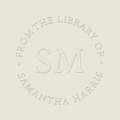 Timeless Monogram Custom Embosser Plate with Embossing Tool