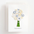 Quilling Bouquet Wedding Card