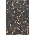 Hand Drawn Copper Floral Navy Handmade Paper