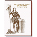 Signs Of Aging Belated Birthday Card