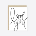 Cursive Love Card