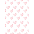 Painted Pink Hearts Flat Wrap