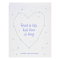 Love Is Long Greeting Card