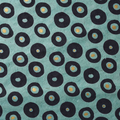 Navy and Gold Dots on Blue Handmade Paper