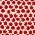 Red Apples on Cream Handmade Paper