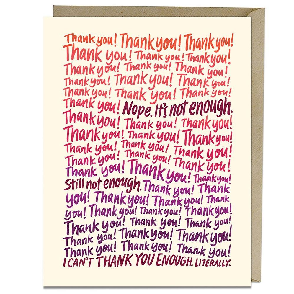 Can't Thank You Enough Card
