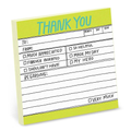 Hand-Lettered Thank You Knock Knock Sticky Notes
