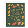 Gratitude For You Thanksgiving Card