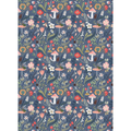 Floral Mushroom Flat Wrap