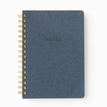 Teal Book Cloth Spiral Journal