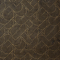 Geometric Gold on Black Handmade Paper