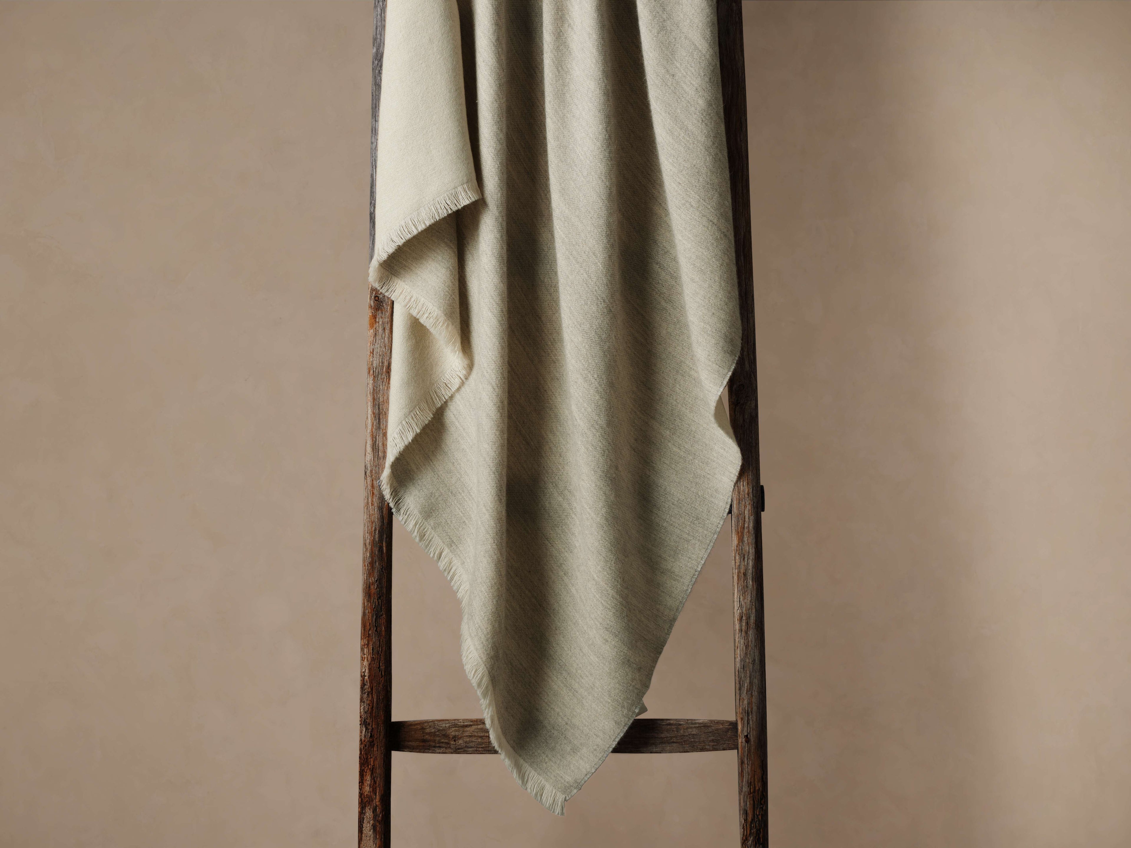 Baby Alpaca Throw in Fog