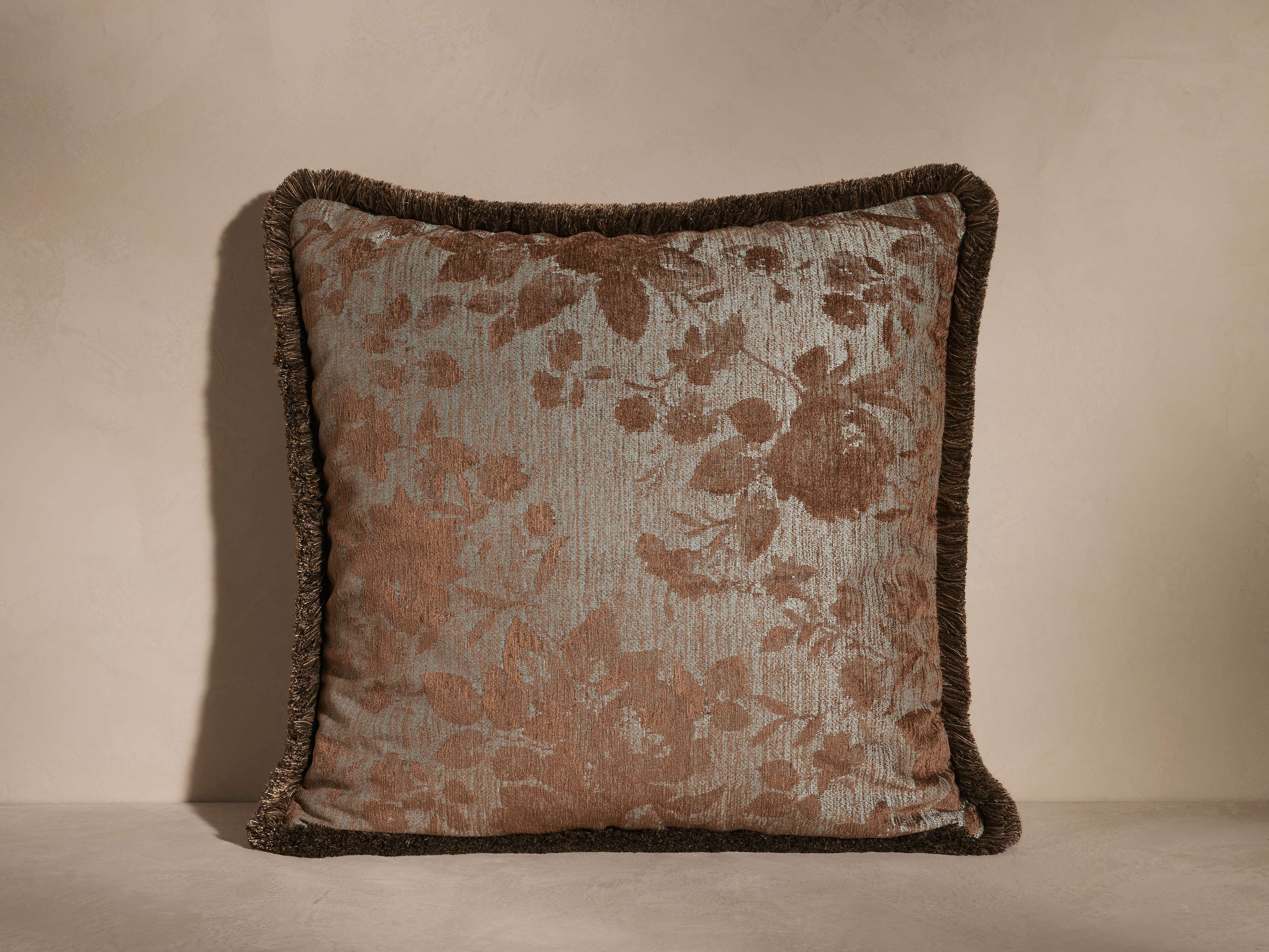 Camellia Fringe Pillow