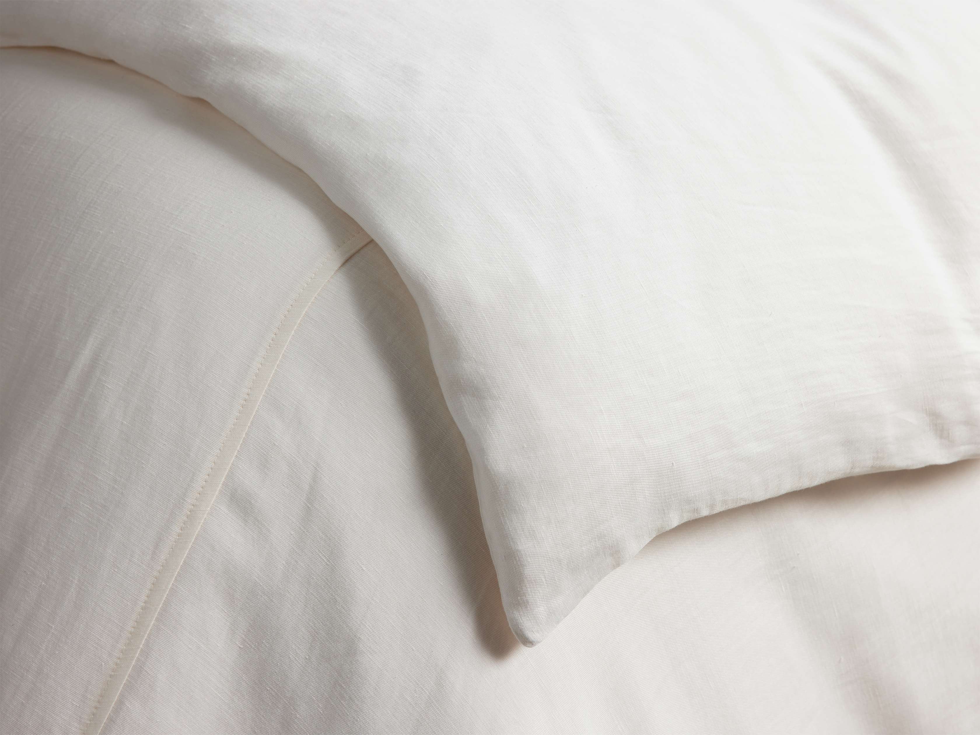 Cupro Linen Duvet in Ivory
