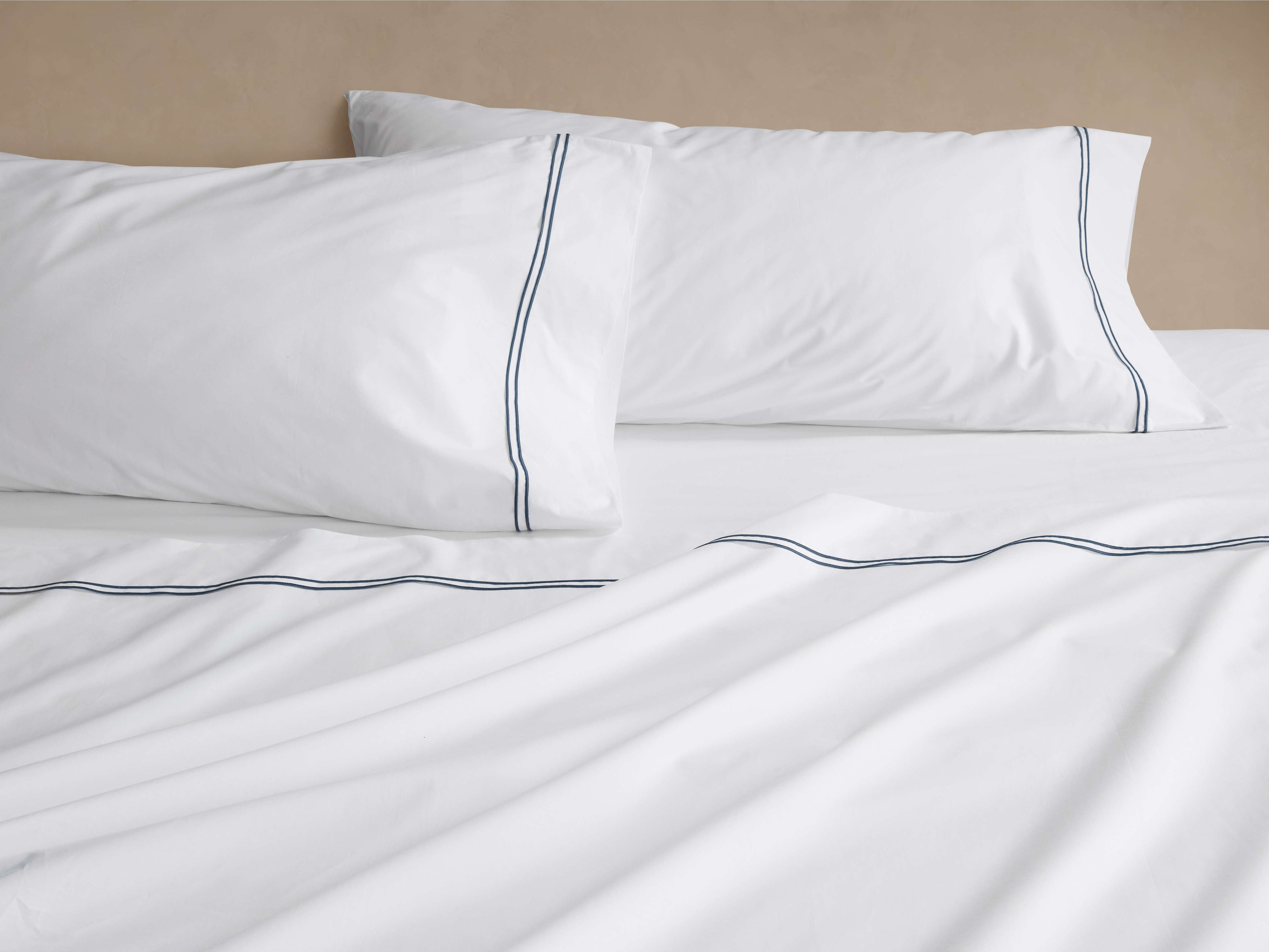 Italian Embroidered Percale Sheet Set