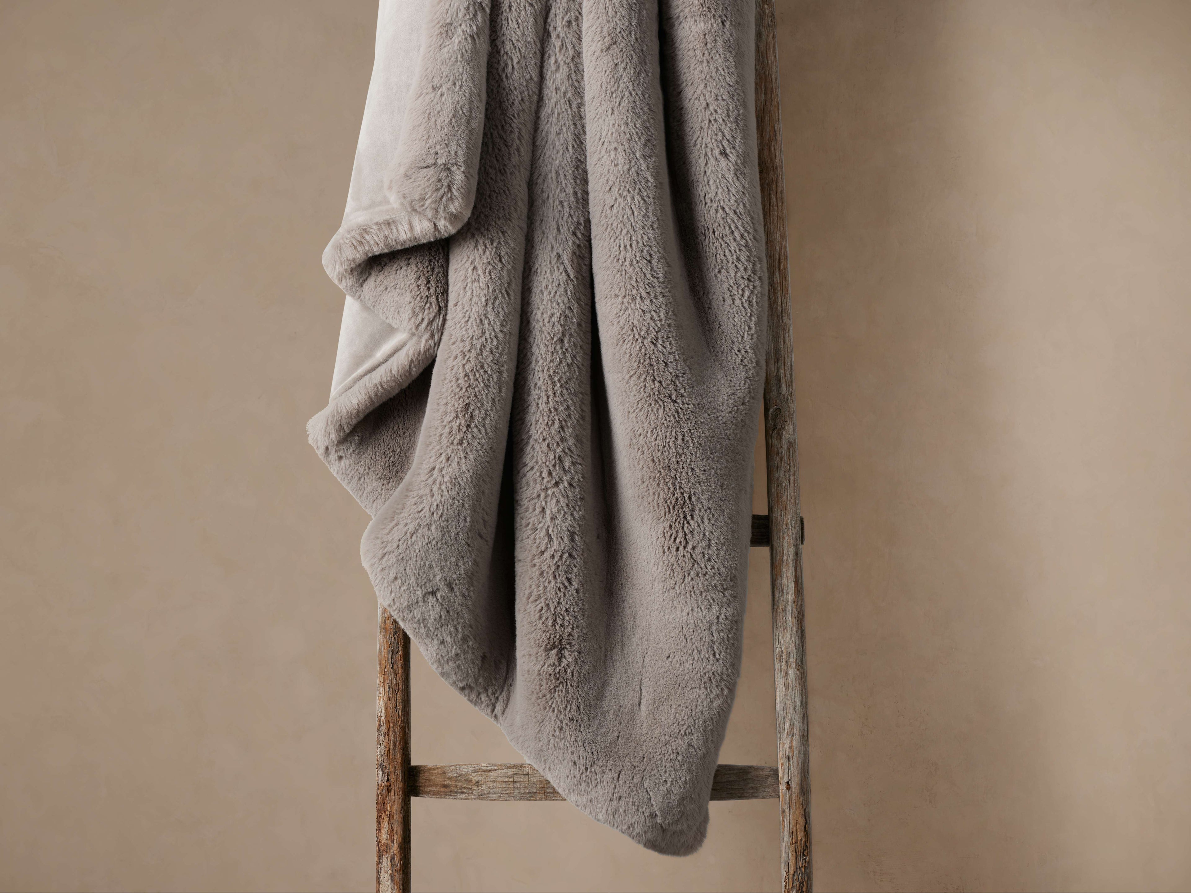 Faux Fur Oversized Rabbit Throw