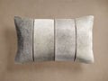 Channel-Stitch Hide Lumbar Pillow