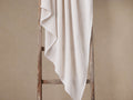 Garment-Dyed Throw in White