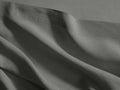 Italian Garment-Dyed Linen Queen Flat Sheet in Charcoal