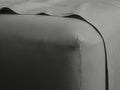 Italian Garment-Dyed Linen Fitted Queen Sheet in Charcoal