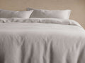 Italian Garment-Dyed Linen Duvet Set in Natural