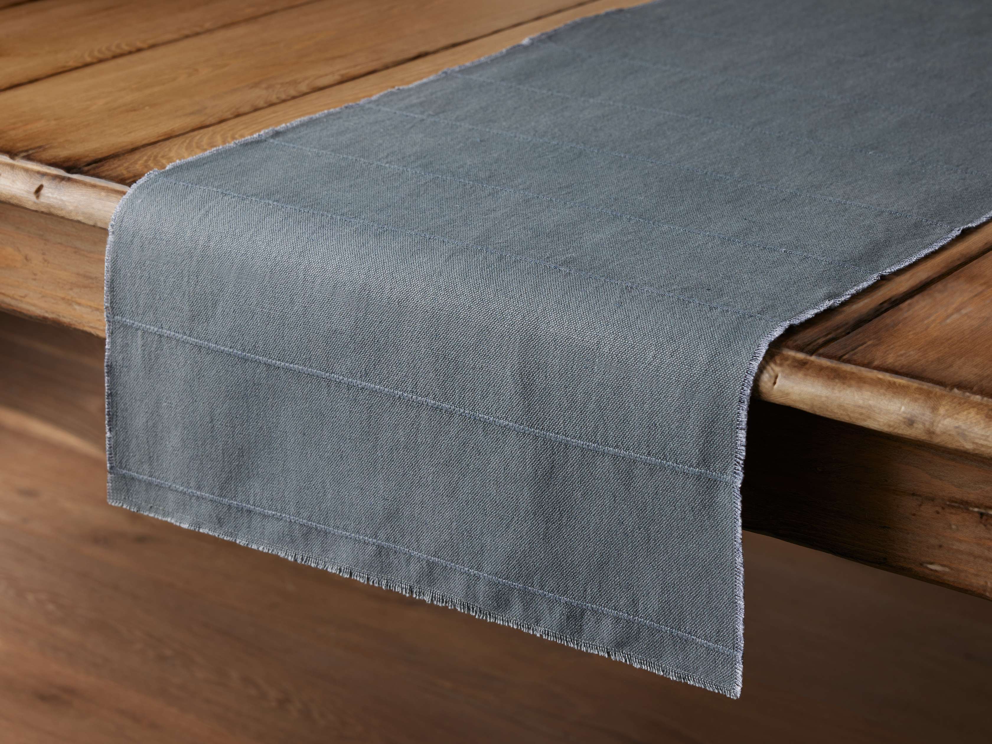 Linen Table Runner in Slate