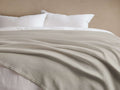 Paden Linen Ribbed Bed Blanket in Dune