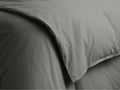 Italian Garment-Dyed Percale Duvet in Charcoal