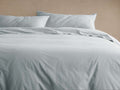 Italian Garment-Dyed Percale Duvet Set in Sky