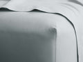 Italian Garment-Dyed Percale King Fitted Sheet in Sky