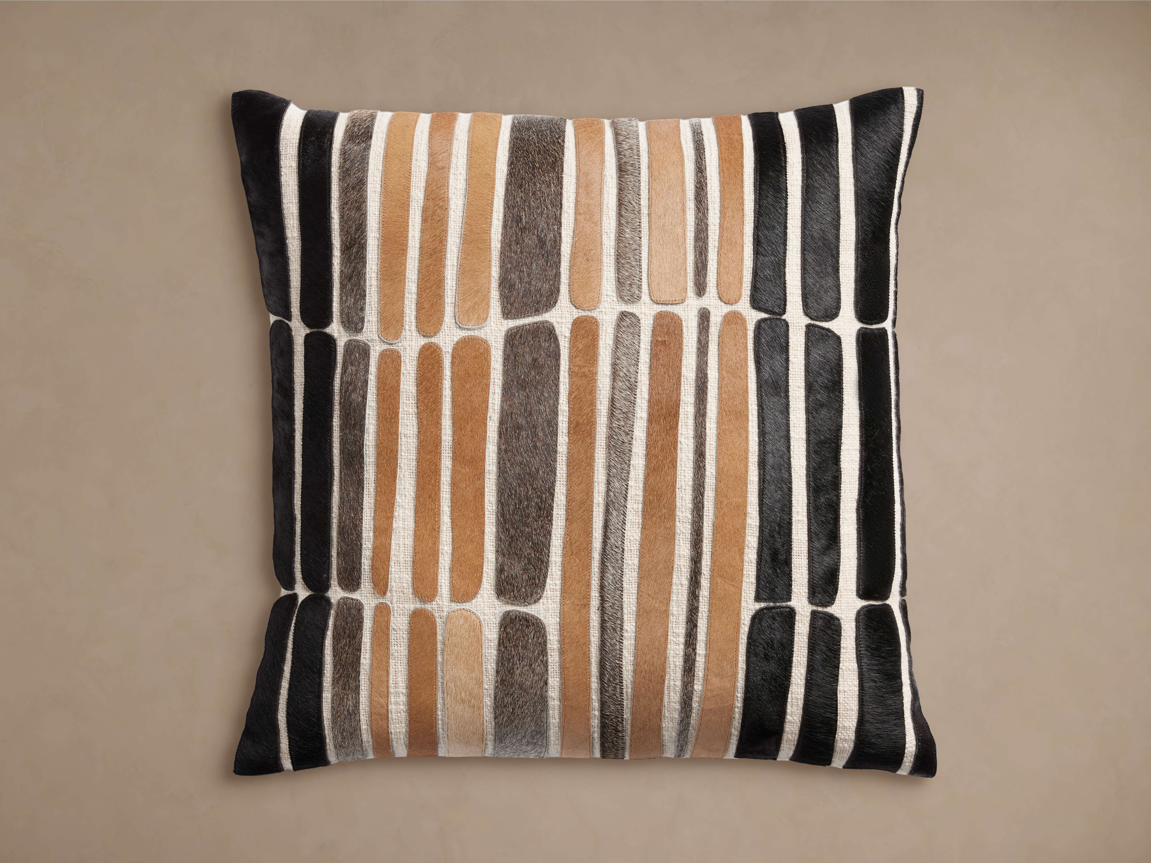 Pieced Hide Pillow