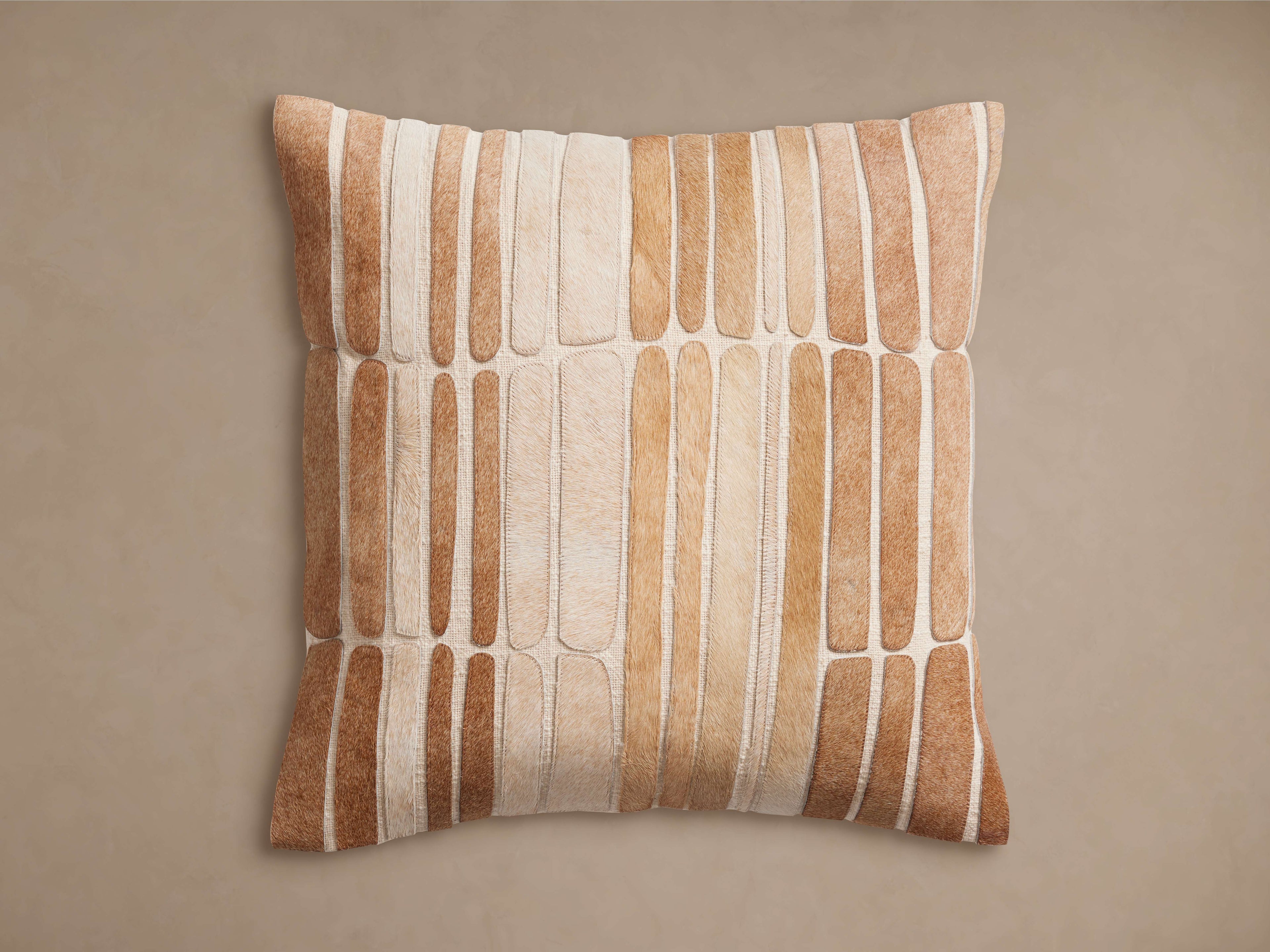 Pieced Hair on Hide Pillow