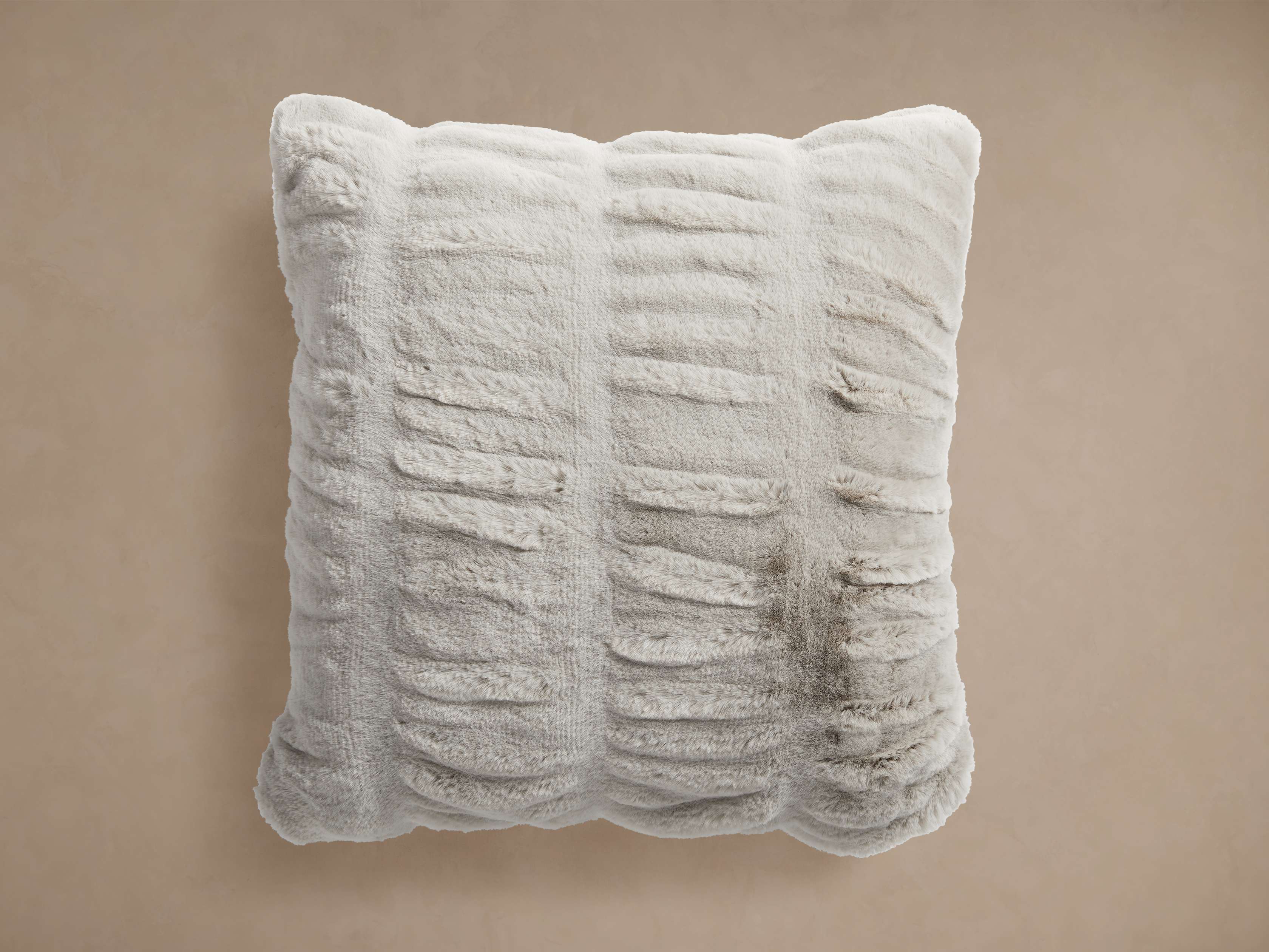 Luxe Faux Fur Pleated Pillow Cover