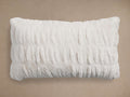 Luxe Faux Fur Pleated Lumbar Pillow Cover